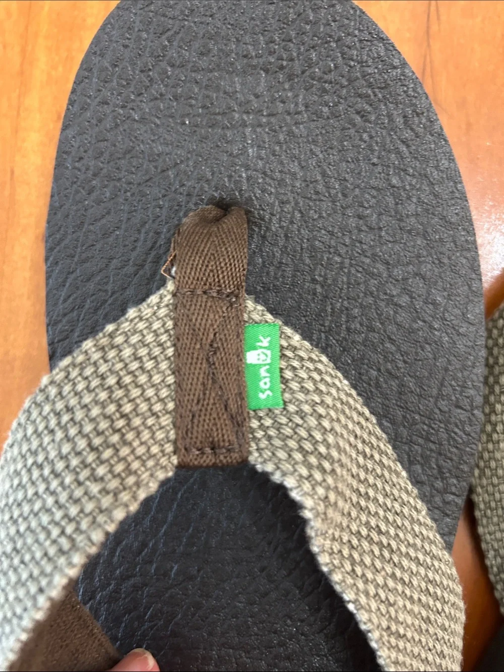 Sanuk Beer Cozy Flip Flops Men’s 13 Brown Comfort Beach Thong Sandals